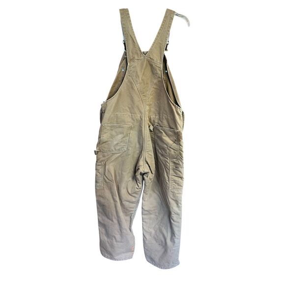 Carhartt Quilted Lined Duck Overalls Sz 40/29 - Picture 2 of 5